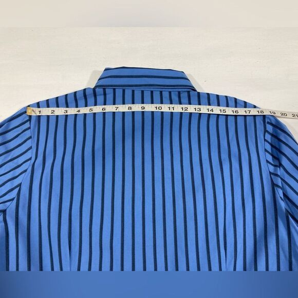 Pendleton Shirt Women’s 18W Blue Stripe Button Up Long Sleeve Casual Vintage - Picture 9 of 11